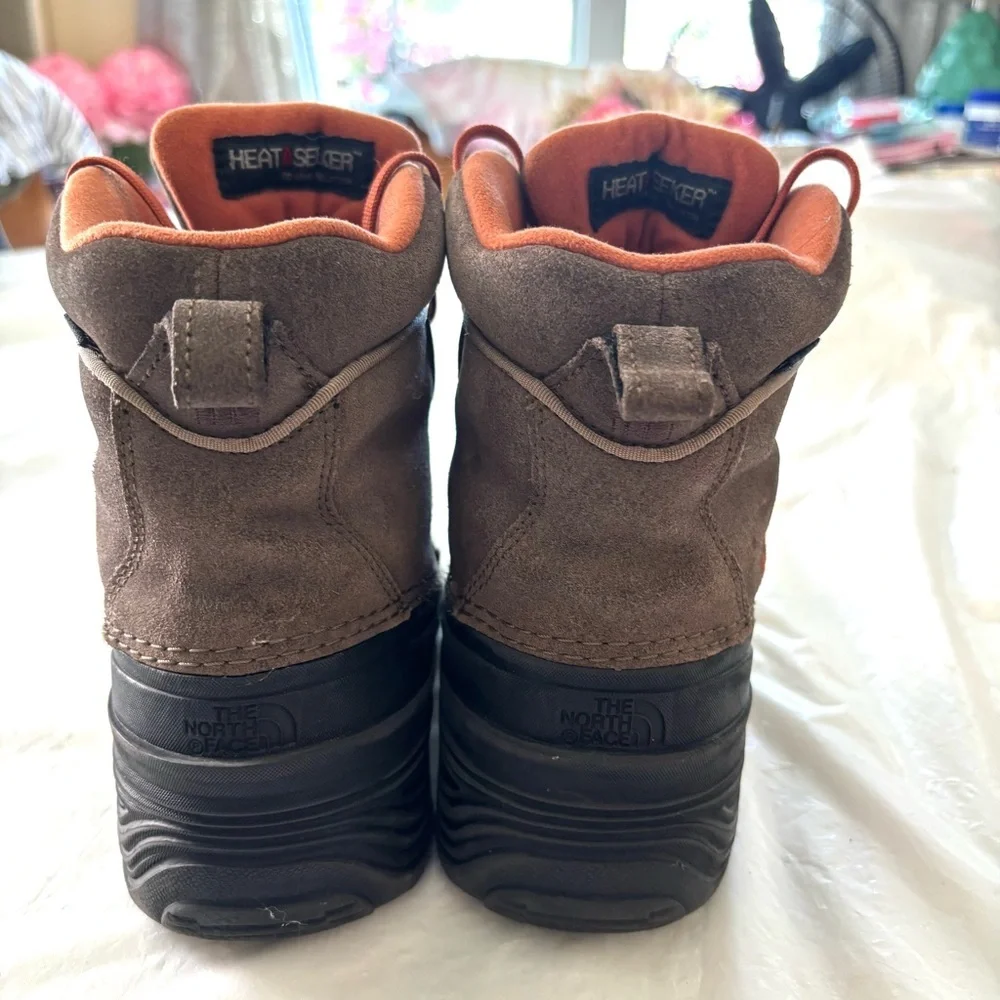 The North Face Chilkat Lace ll Waterproof Brown Black Boots SZ 4 Y Worn 4X